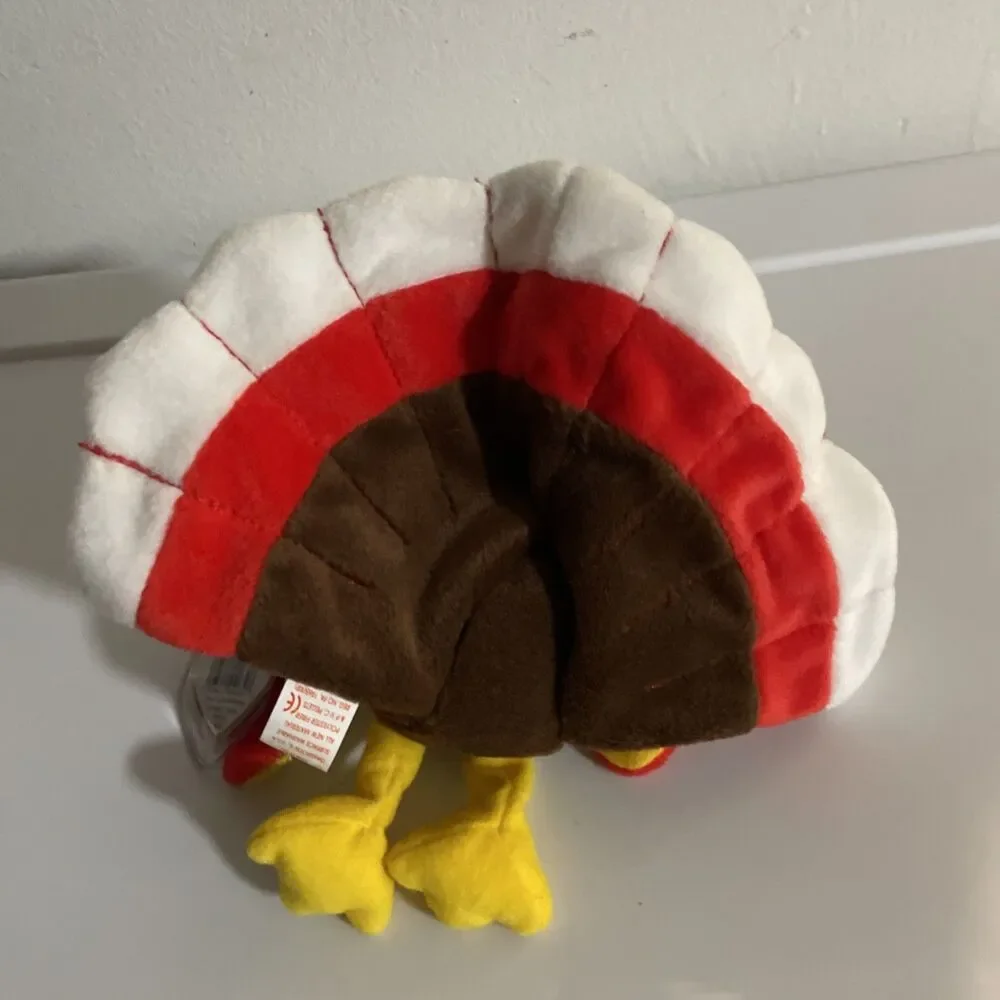 Ty Beanie Babies - Gobbles the Turkey, Rare w/ Tag Errors and PVC Pellets
